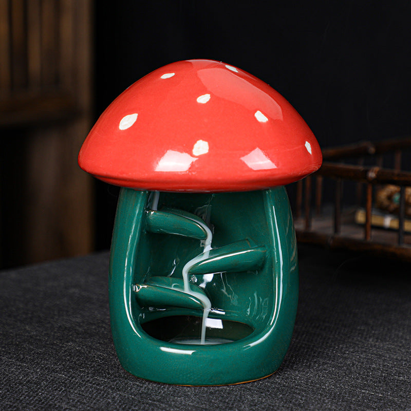 Comfy Mushroom Incense Burner | Mushroom House Incense Burner