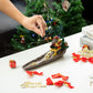 Christmas Sleighing Smoking Santa Incense Burner with Incese Stick Hole