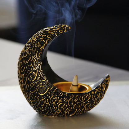 Crescent Moon Incense Burner