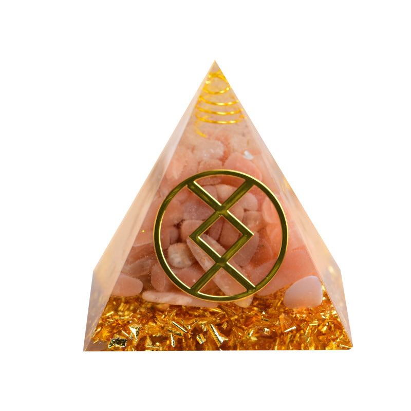 24 Rune Symbols Orgone Pyramid for Divination