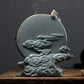 Vertical Disk Shape Dragon Smoke Fountain Backflow Incense Burner