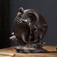 Vertical Disk Shape Dragon Smoke Fountain Backflow Incense Burner