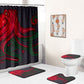 Octopus Bugbear Red Kraken Shower Curtain | Red Kraken Bathroom Curtain