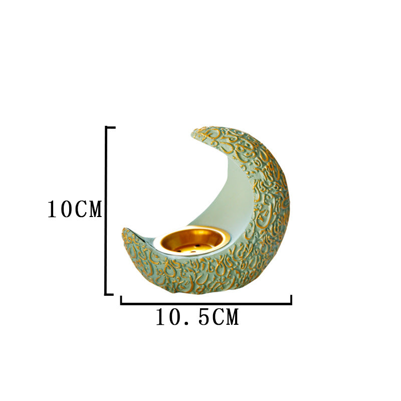 Crescent Moon Incense Burner