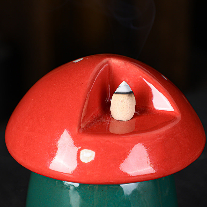 Comfy Mushroom Incense Burner | Mushroom House Incense Burner