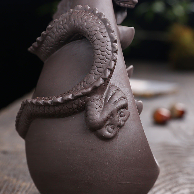 Shape of A Drop Smoking Dragon Incense Burner