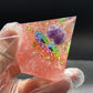 Pink 7 Chakra Orgone Pyramid