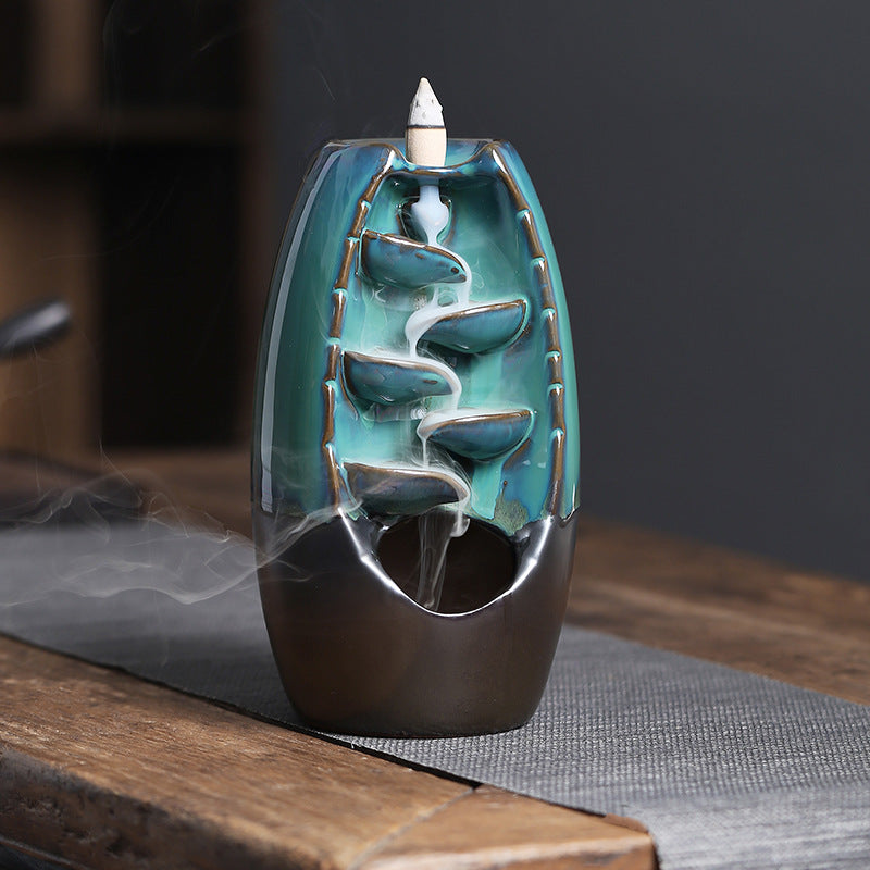 Barrel Reverse Flow Incense Burner Classical Backflow Incense Burner Shape