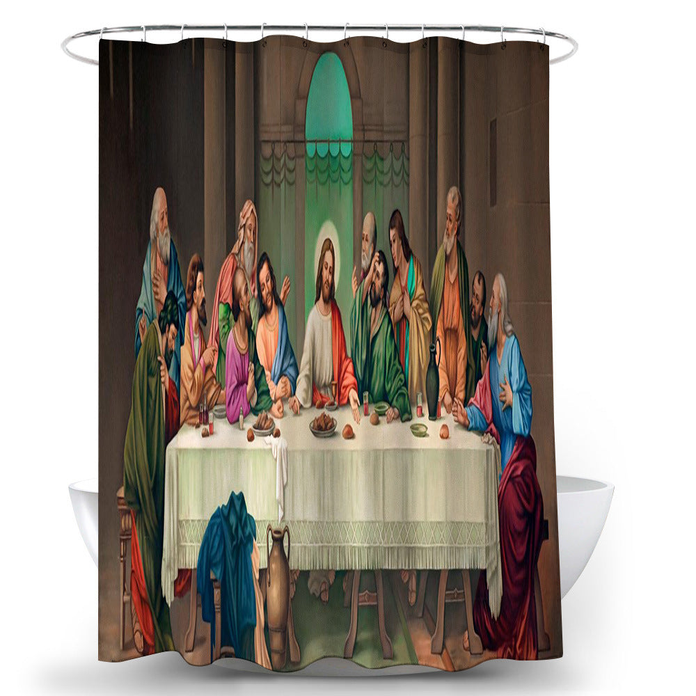 Leonardo Da Vinci The Last Supper Shower Curtain | Christian Shower Curtain