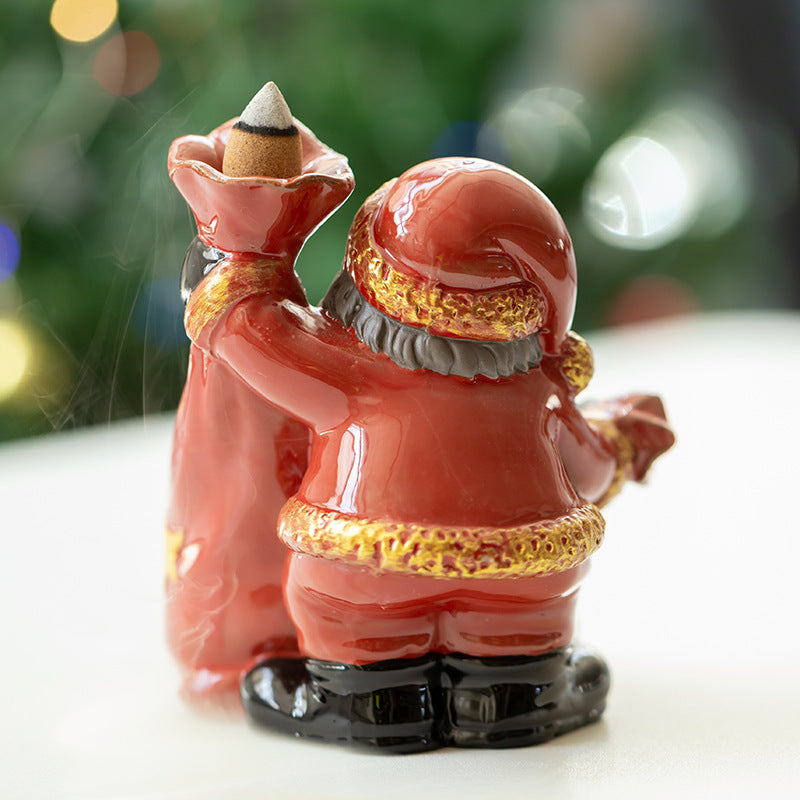 Christmas Santa Backflow Incense Burner