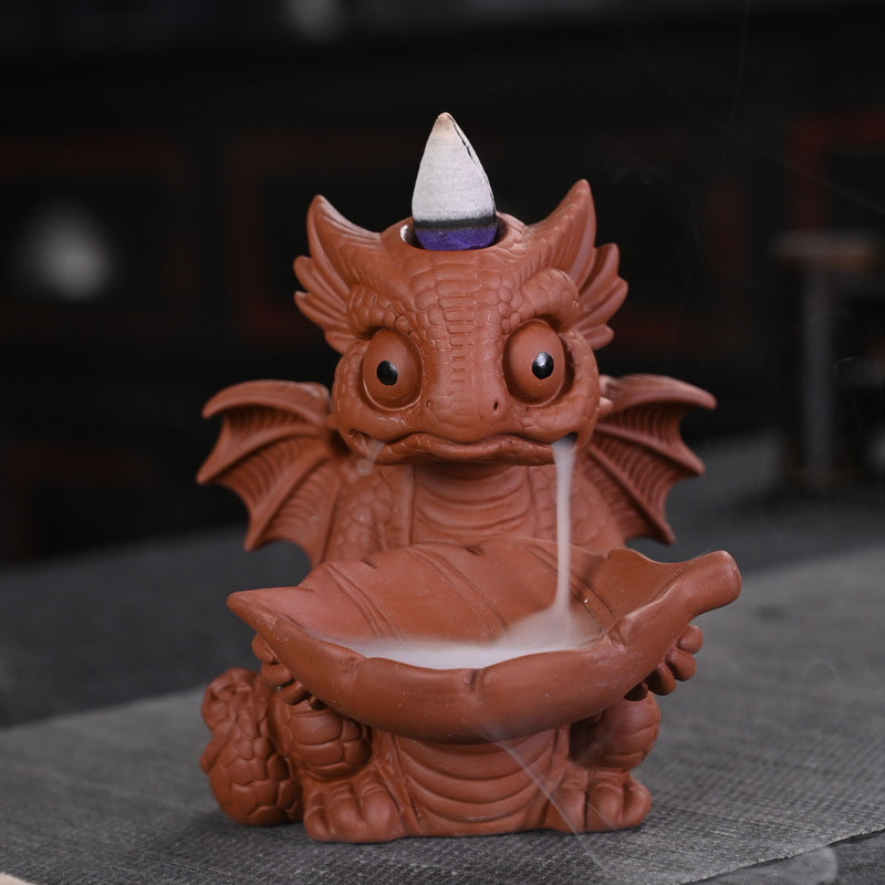 Cute Baby Dragon Backflow Incense Burner | Baby Dragon Waterfall Incense Burner