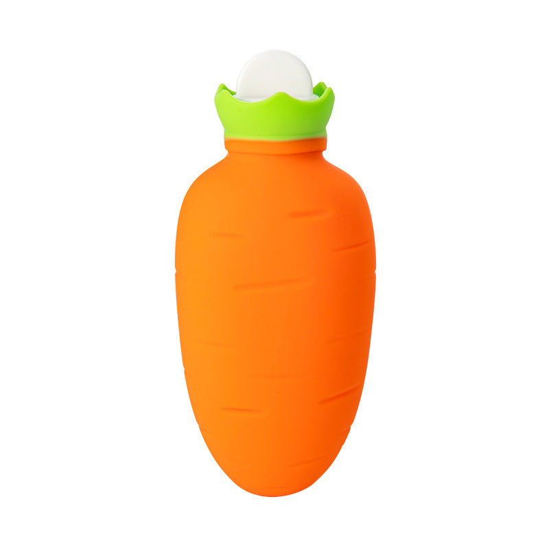 Carrot Shaped Silicone Mini Hot Water Bottle