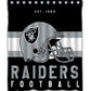 Football Team Helmet Flag Las Vegas Raiders Shower Curtain