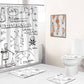 Chemical Experiments Structure and Formula Shower Curtain | Chemical Structure Shower Curtain