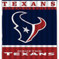 NFL Football Team Flag Houston Texans Shower Curtain