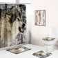 Irate Wolf Shower Curtain
