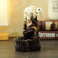 The Cobra Wound Around Skulls Backflow Incense Cone Burner
