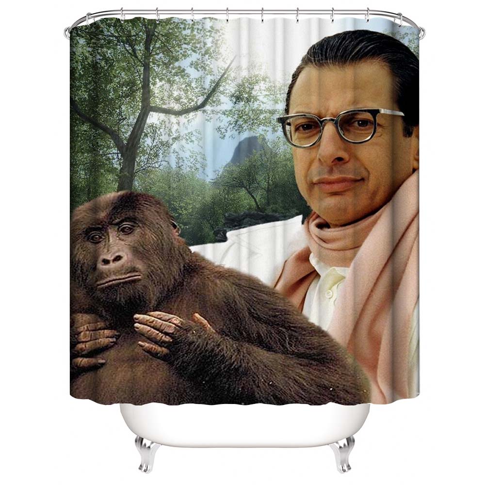 Jeff Goldblum Gorilla Shower Curtain