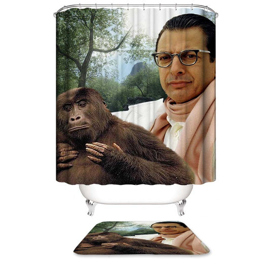 Jeff Goldblum Gorilla Shower Curtain
