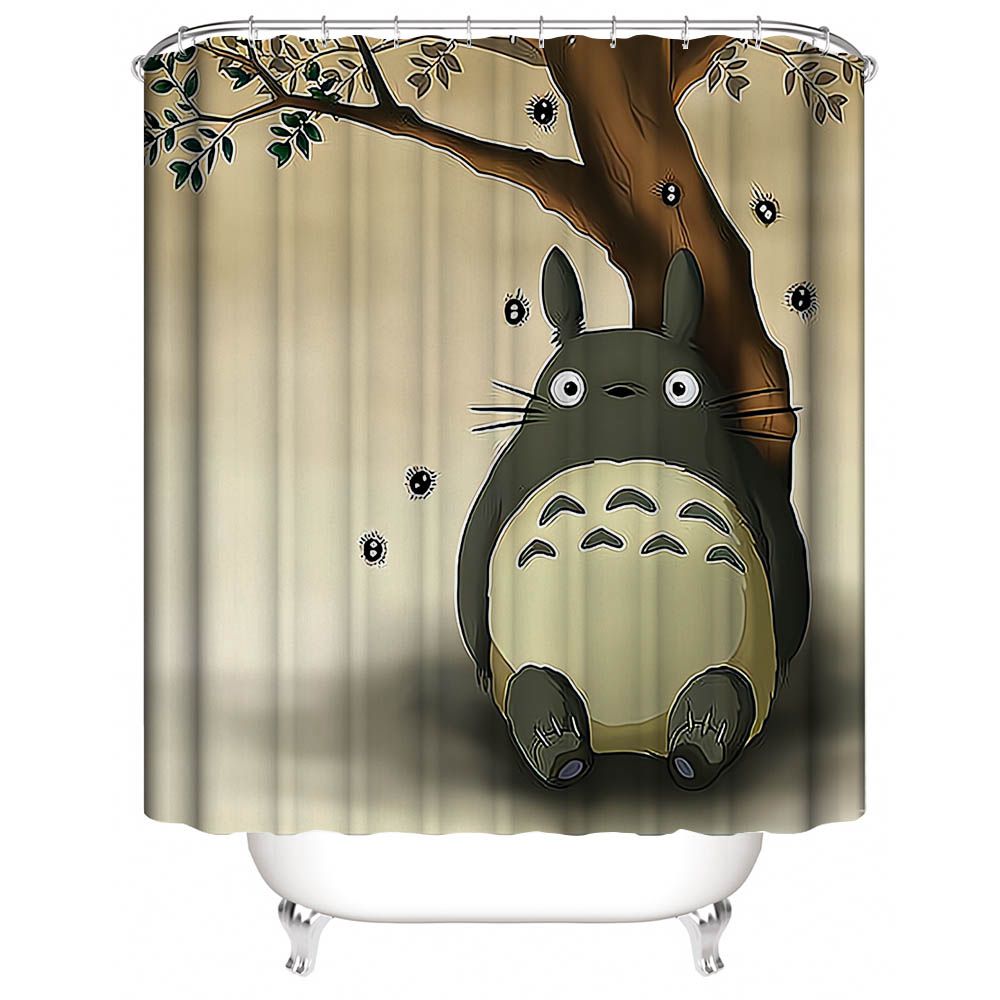 Anime Cartoon My Neighbor Totoro Shower Curtain