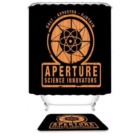 Aperture Science Aperture Laboratories Shower Curtain | Aperture Science Shower Curtain