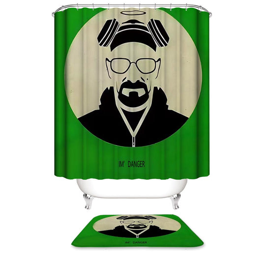 IM Danger Breaking Bad Art Poster Walter White Shower Curtain | Im Danger Walter White Shower Curtain