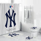 Baseball Team Flag New York Yankees Shower Curtain Sport Style