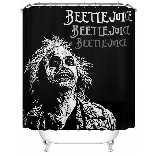 Beetlejuice Shower Curtain | Beetle Juice Shower Curtain