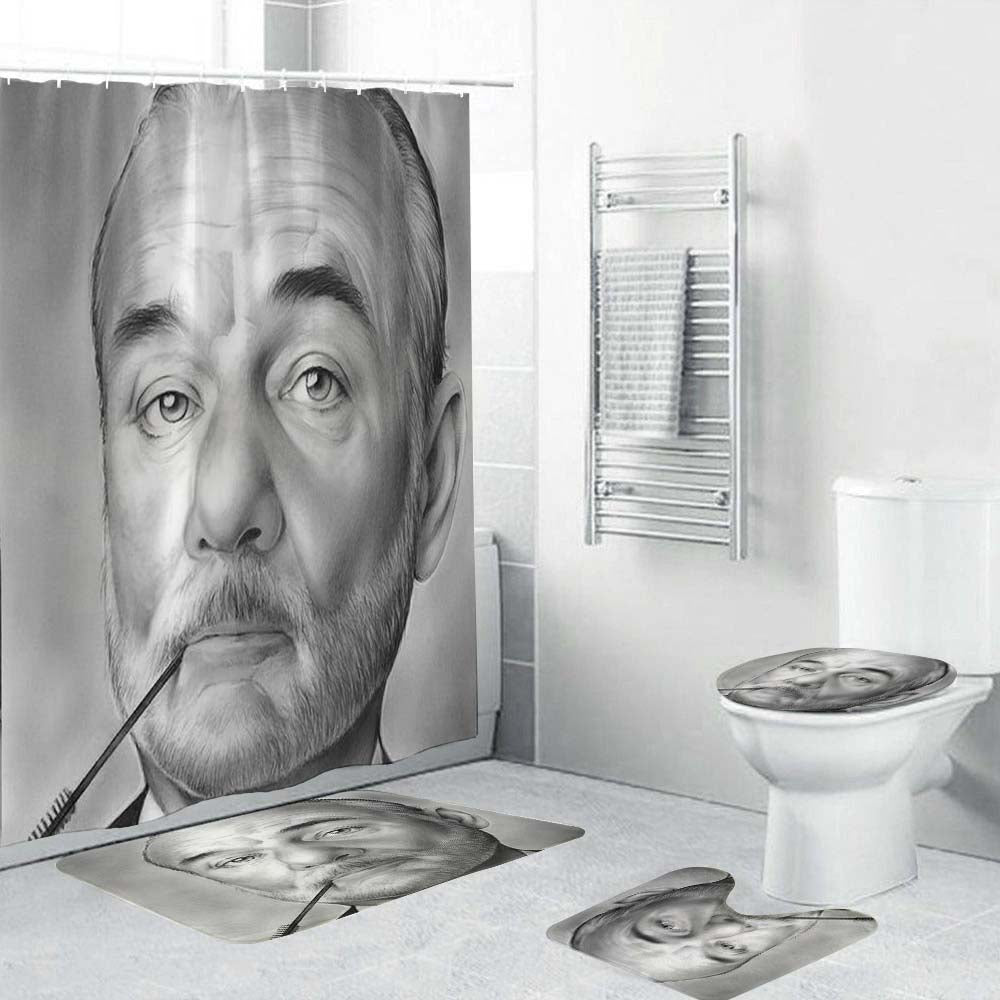 Bill Murray Sketch Shower Curtain | Bill Murray Shower Curtain