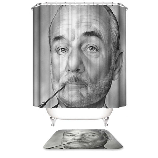 Bill Murray Sketch Shower Curtain | Bill Murray Shower Curtain