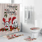 Boston Terrier Christmas Shower Curtain | Boston Terrier Shower Curtain