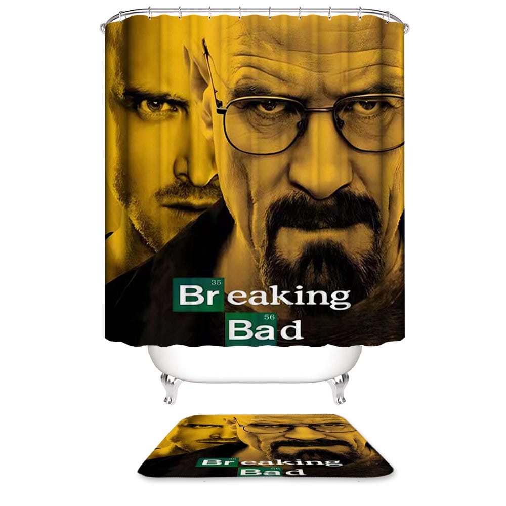 Breaking Bad Shower Curtain | Breaking Bad Tv Poster Shower Curtain