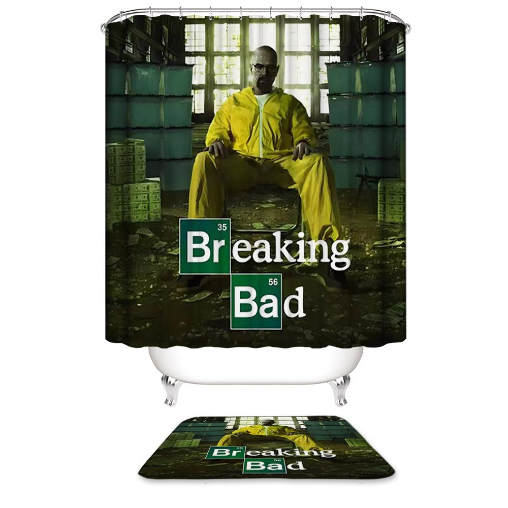 Breaking Bad Walter White Shower Curtain | Breaking Bad Shower Curtain