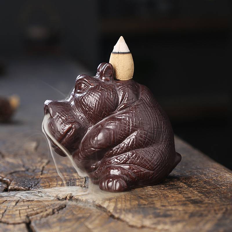Hippo Backflow Incense Burner