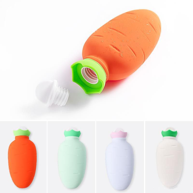 Carrot Shaped Silicone Mini Hot Water Bottle