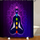 Meditation Yoga Mandatura 7 Chakra Shower Curtain | Meditation Shower Curtain