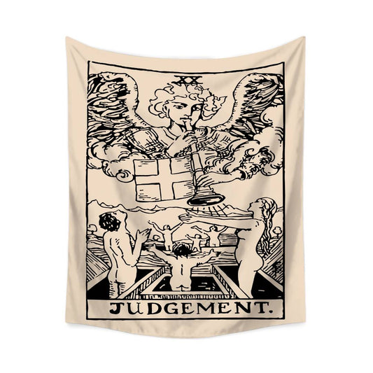 Christ Tarot Card The Last Judgement Tapestry for Bedroom Living Room | Tarot Card The Last Judgement Wall Tapestry