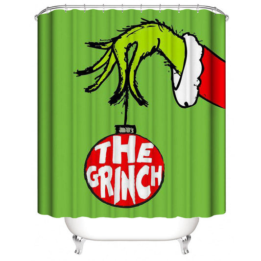 Christmas Cartoon Thief The Grinch Shower Curtain