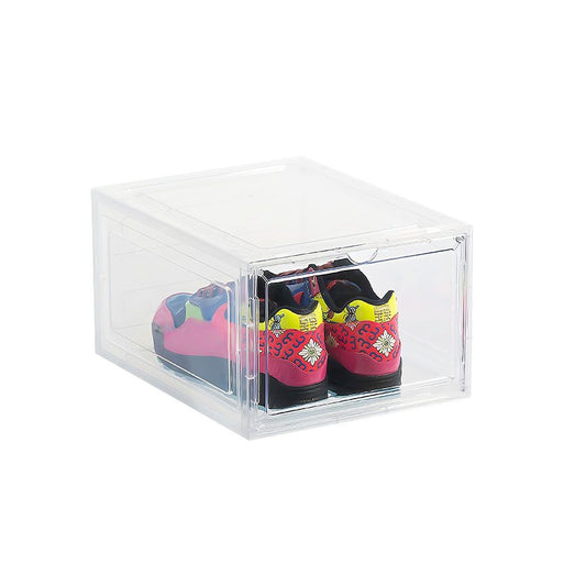 Clear Shoe Boxes Stackable Magnetic Opening | Clear Shoe Box Cases