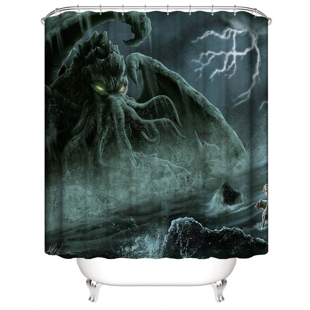 Sea Monster Cthulhu Shower Curtain | Killstar Cthulhu Shower Curtain