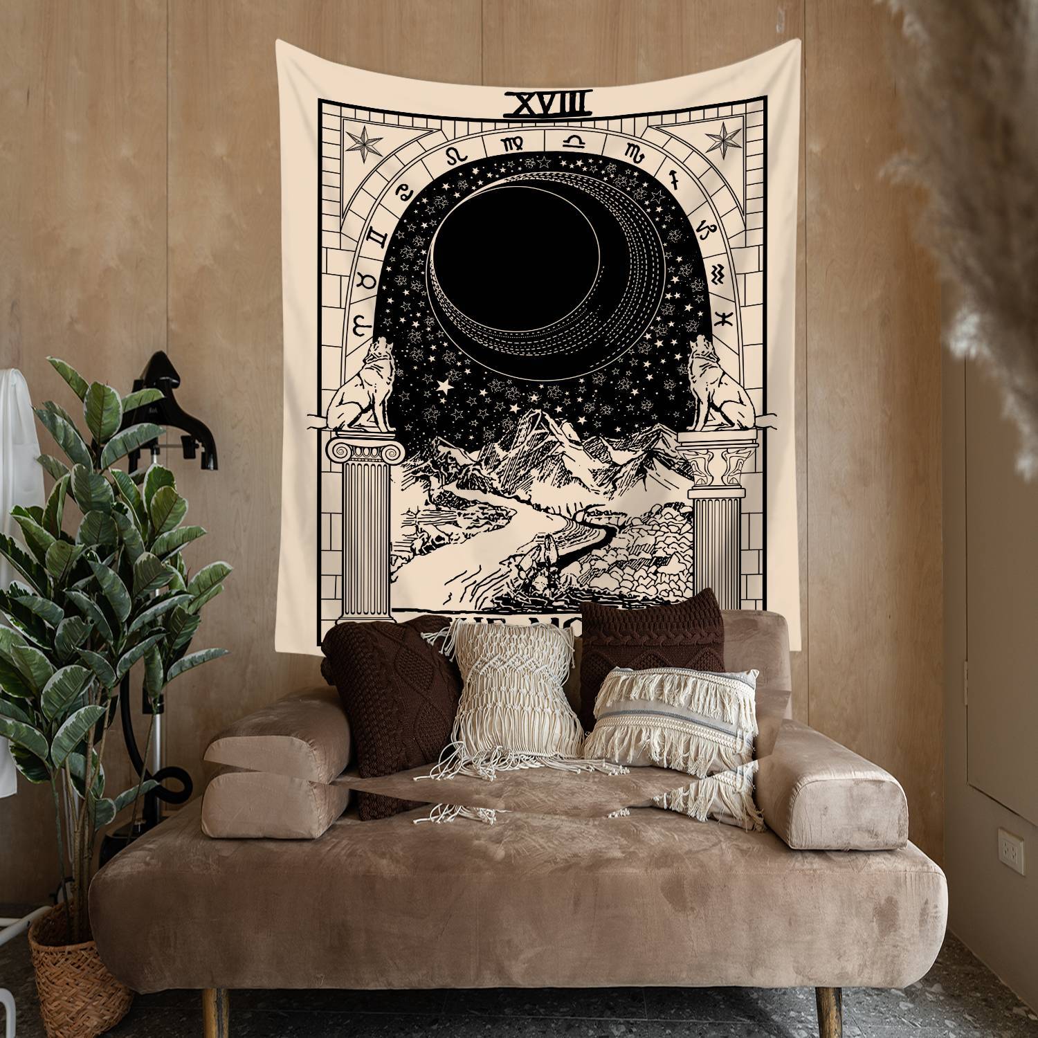 The moon cheap tapestry urban outfitters