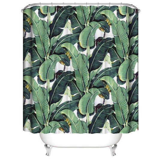 Dense Banana Trees Banana Leaf Shower Curtain