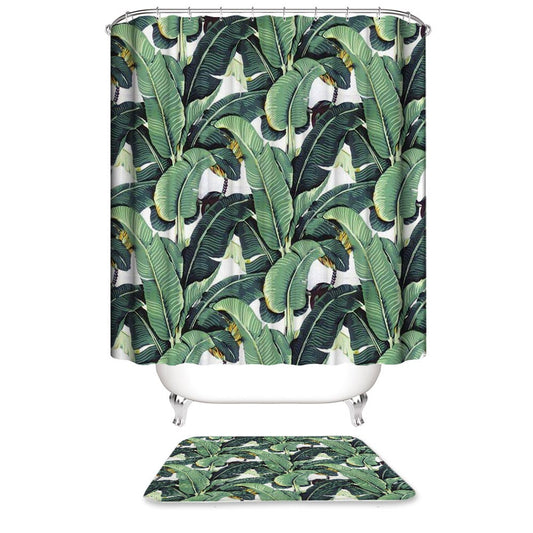 Dense Banana Trees Banana Leaf Shower Curtain