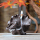 Bird and Lotus Leaf Backflow Incense Burner