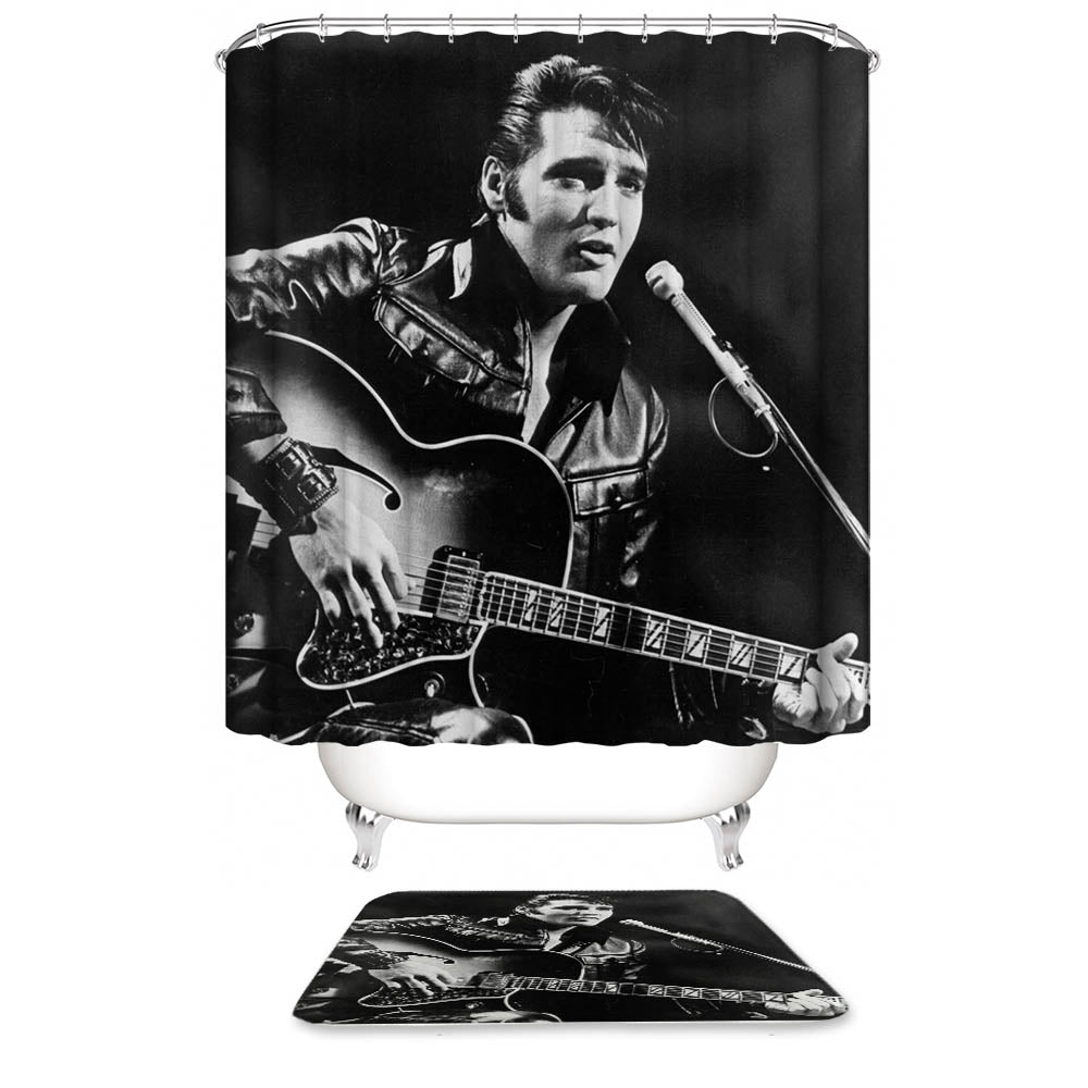 Elvis Presley on Stage Performing Shower Curtain | Elvis Presley Shower Curtain