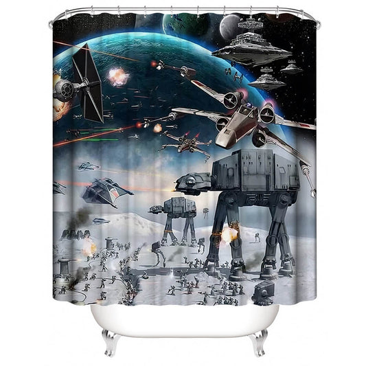 Epic Interplanetary Battle Star Wars Shower Curtain