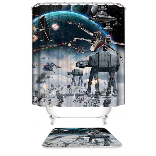 Epic Interplanetary Battle Star Wars Shower Curtain