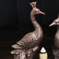 Reverse Smoke Couple Peacock Incense Burner