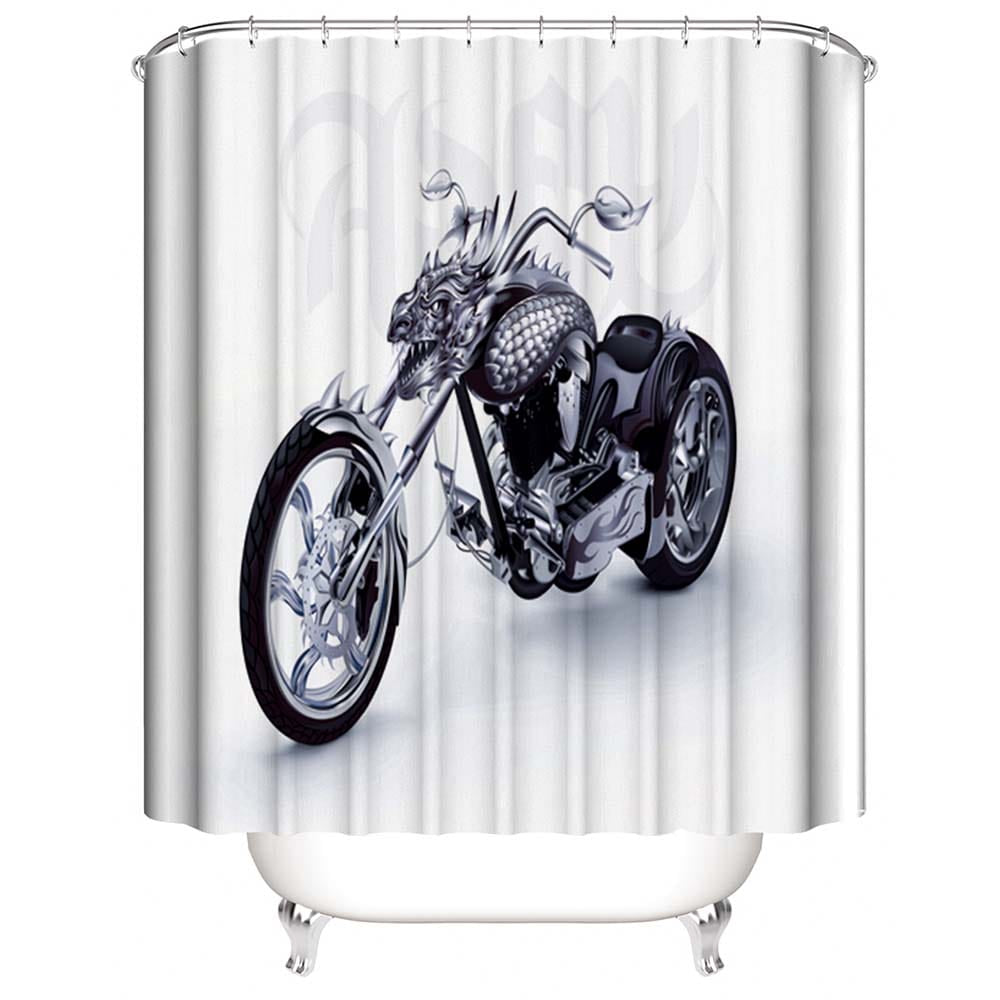 Harley Davidson Motorcycle Shower Curtain