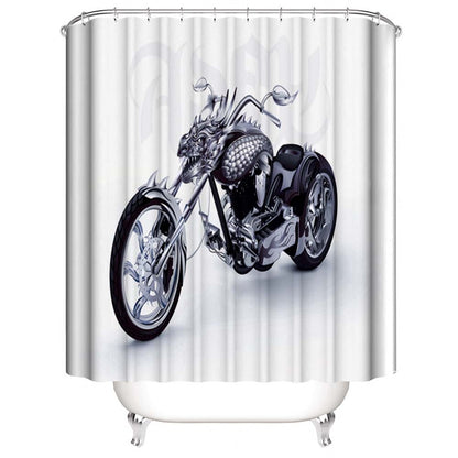 Harley Davidson Motorcycle Shower Curtain